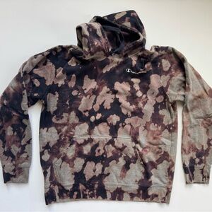 Champion bleach died Pattern Hoodie